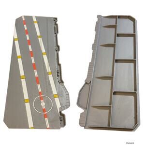 Vintage 2002 Redbox Aircraft Carrier USS Enterprise Helipad Runway Incomplete